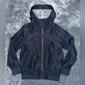 Kids Navy blue Hooded Jacket